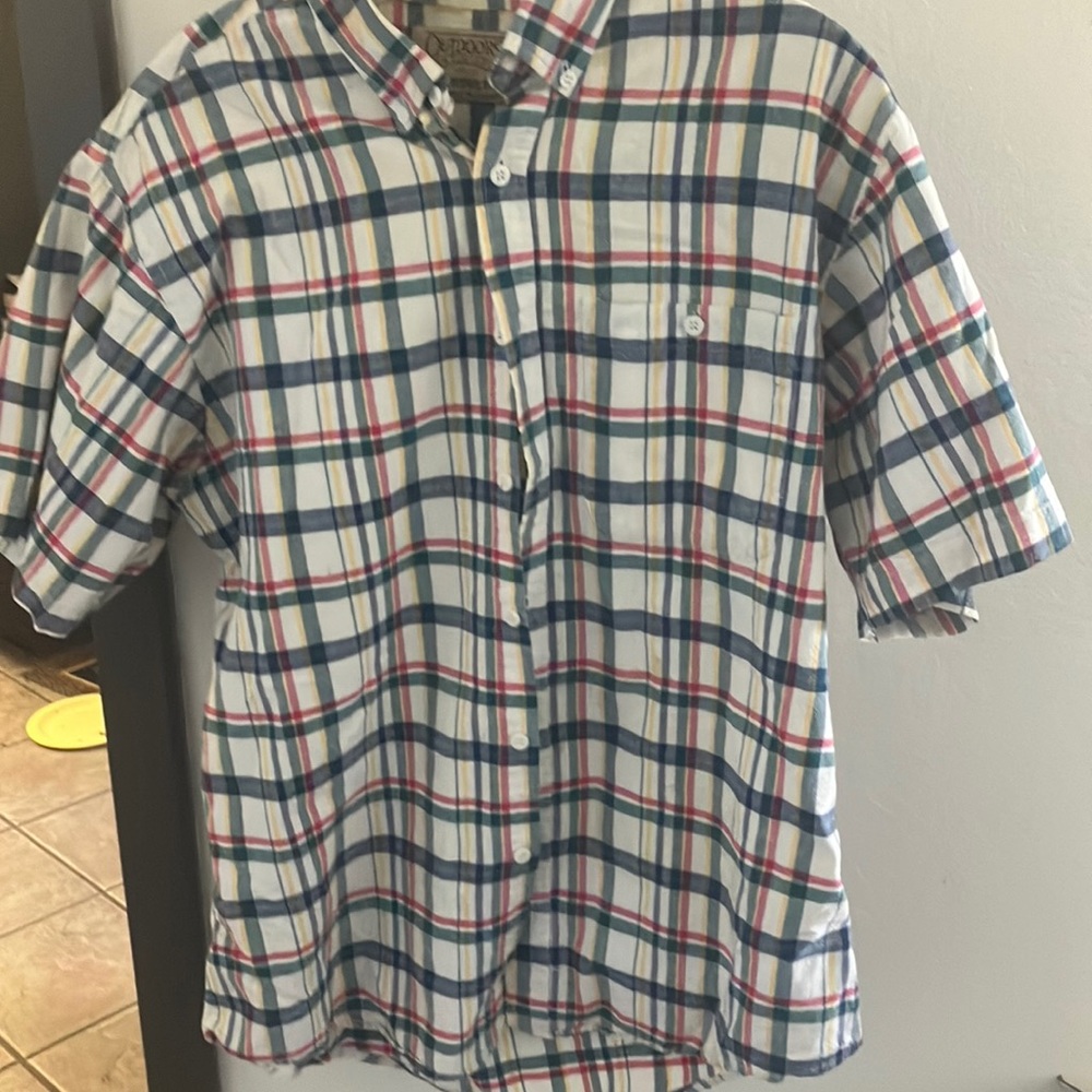 FINAL MARKDOWN Men's London fog Multicolor Plaid Shirt large